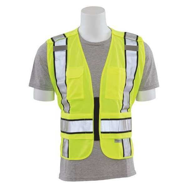 Deltaplus Vest, ANSI, Break-Away, Hi-Viz, Lime, 5XL/6XL - 61304