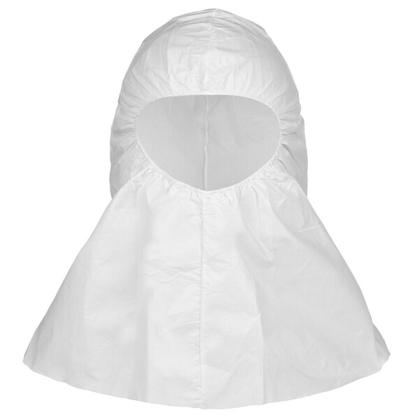 Lakeland Hood, MicroMax, Disposable, One Size, Serged, White, 250PK - CTL713