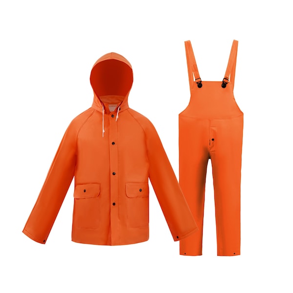 2W International Orange Heavy Weight Rain Suit, 5X-Large - 7040SD-OR 5XL