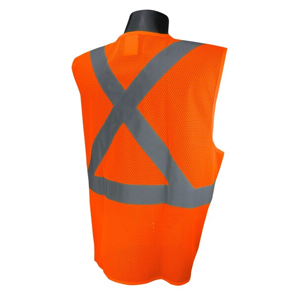 Radians Hi-Vis Econ Msh Xbk TpR/Cl2 Bkwy SftyVst-Org-XL - SV4X-2VOM-XL