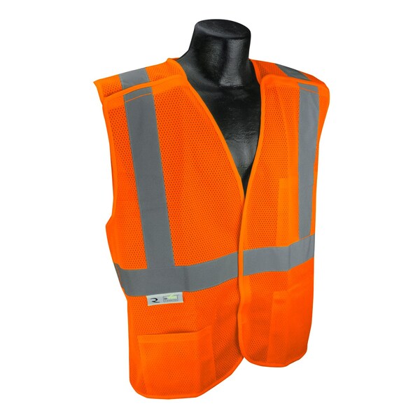 Radians Hi-Vis Econ Msh Xbk TpR/Cl2 Bkwy SftyVst-Org-XL - SV4X-2VOM-XL
