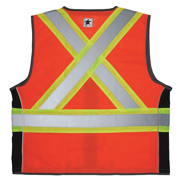 Mcr Safety High Visibility Vest, XL Size, Unisex - SURVCS2OXL