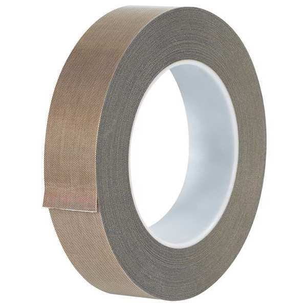 Cinta de tela de vidrio PTFE, 10 mil, 1" x 18 yds., café, 1/Estuche - T965223
