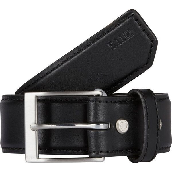 5.11 Duty Belt, Leather, Black, 2XL, Buckle - 59501
