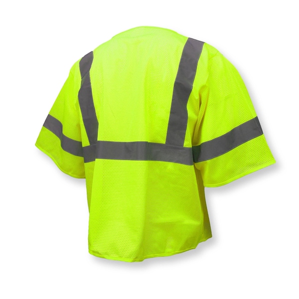 Radians Hi-Vis Economy Safety Vest Xl Class 3 , Zipper - SV3ZGM-L/XL