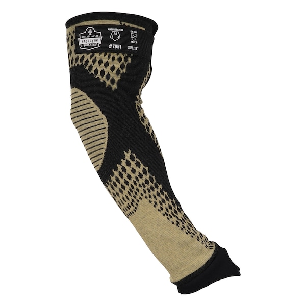 Ergodyne 18 in Yellow CR Protective Arm Sleeves - A5 Heat Resistant - 7951-PR18