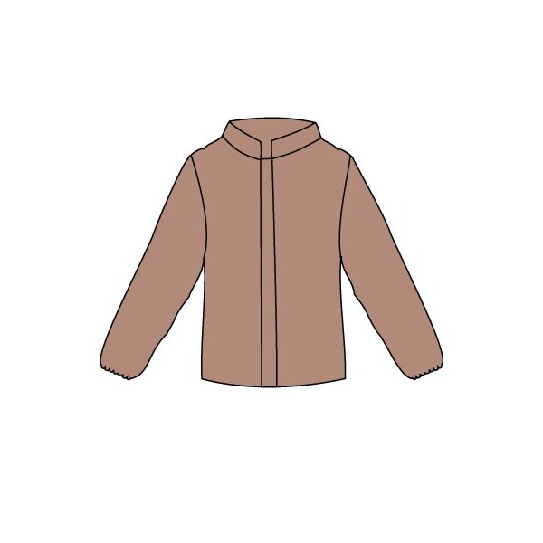 Kappler Disposable Jacket, Tan, L/XL, 6 PK - Z3H670TNLGXL