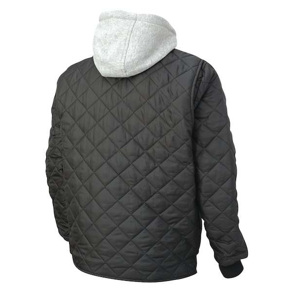 Tough Duck Hooded Freezer Jacket, WJ262-BLACK-3XL - WJ262