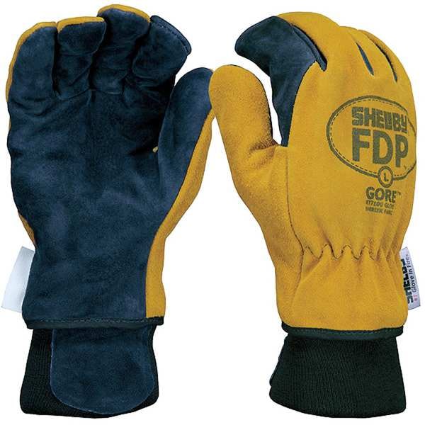 Shelby Firefighters Gloves, M, Pigskin Lthr, PR - 5225 M