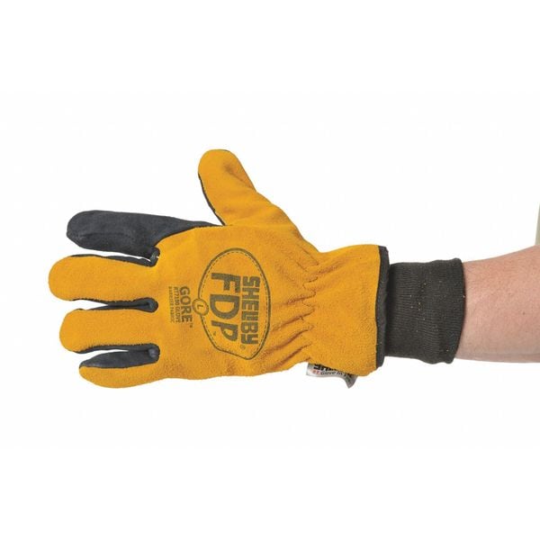 Shelby Firefighters Gloves, M, Pigskin Lthr, PR - 5225 M