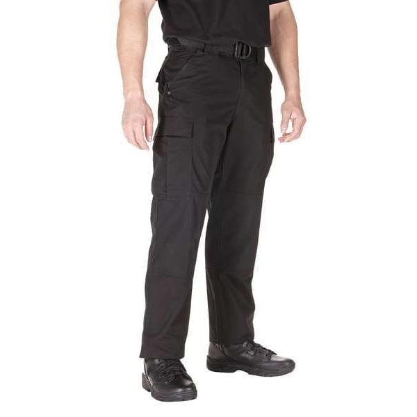 5.11 Men's TDU Ripstop Pant, L, Black, 65% Polyester/35% Cotton Ripstop - 74003ABR-019-L-R