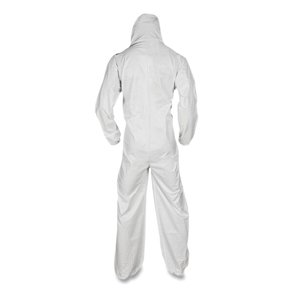 Kleenguard A20 Breathable Particle Protection Coveralls, Elastic Back, Hood and Boots, 4X-Large, White, 20PK - KCC49127