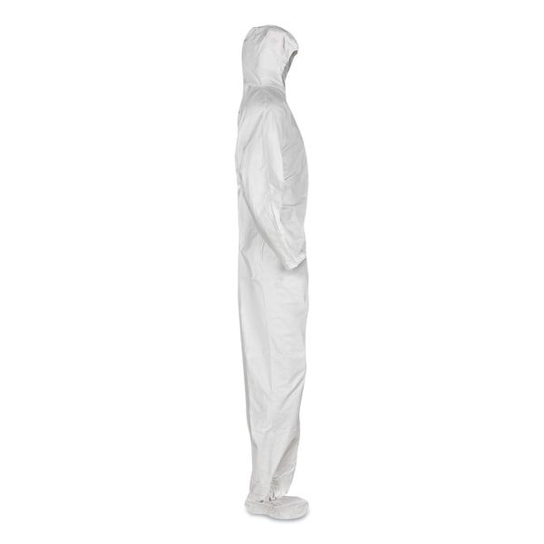 Kleenguard A20 Breathable Particle Protection Coveralls, Elastic Back, Hood and Boots, 4X-Large, White, 20PK - KCC49127