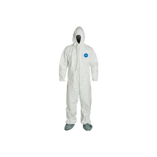 Dupont Disposable Coverall, Hooded, 3XL, Serged Seam - TY122SWH3X002500