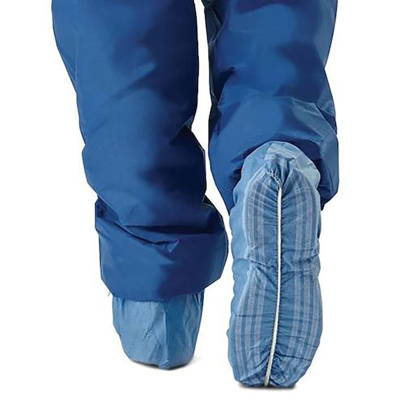Medline Covers, Shoe: Multilayer Shoe Covers with Nonskid Stripes, Blue, Size Regular / Large, 100PK - NON29858Z