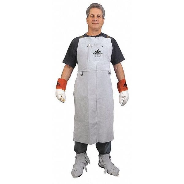 Mcr Safety Leather Welding Bib Apron 24X 42 - 38142MW