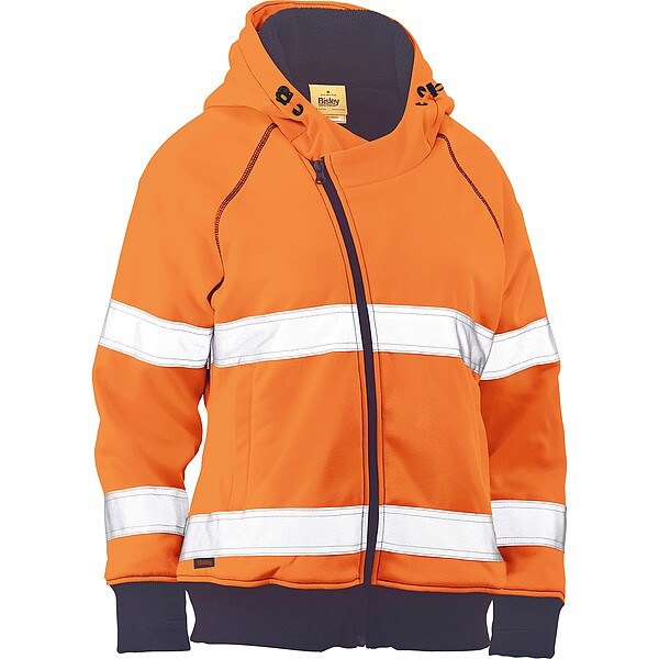 Bisley High-Visibility Sweatshirt, Women's, S - 323W6819T-OR/S