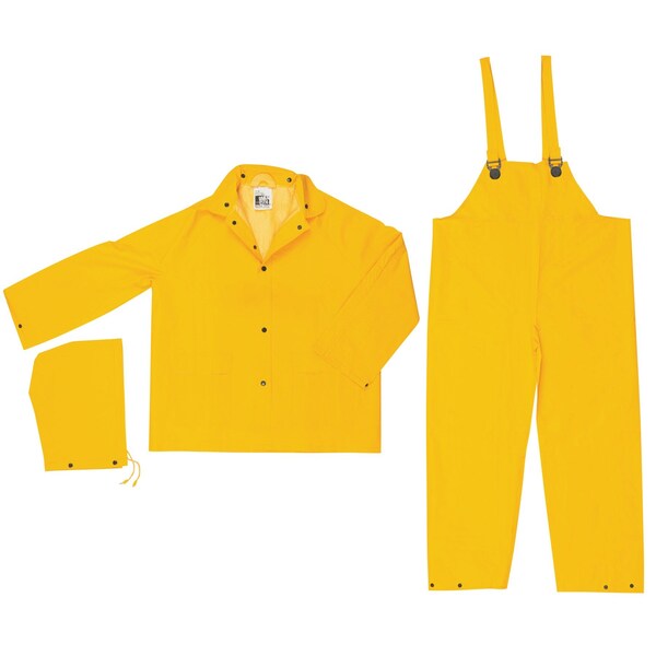 Mcr Safety Garments, Classic, .35mm, PVC/Poly, Suit, 3 PC, No, M - 2003FM