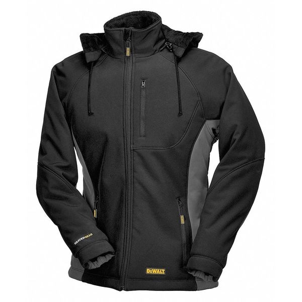 Dewalt Women's Jacket, Black / Gray, Heats Up to 9 hr , 20 3 Outside Pockets, L - DCHJ066C1-L
