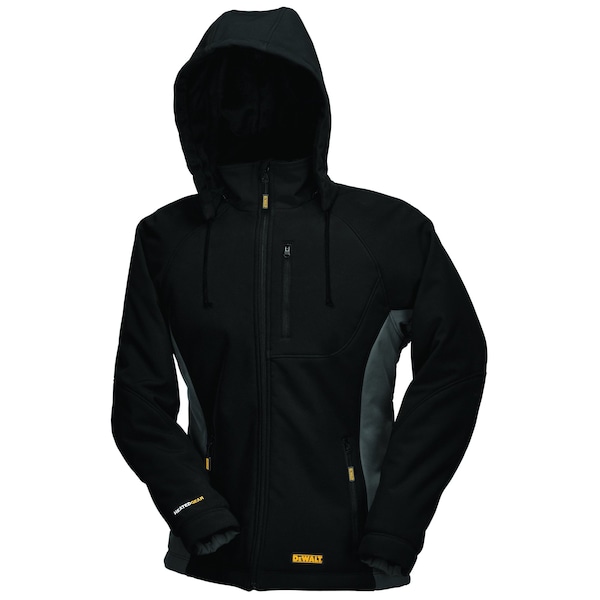 Dewalt Women's Jacket, Black / Gray, Heats Up to 9 hr , 20 3 Outside Pockets, L - DCHJ066C1-L