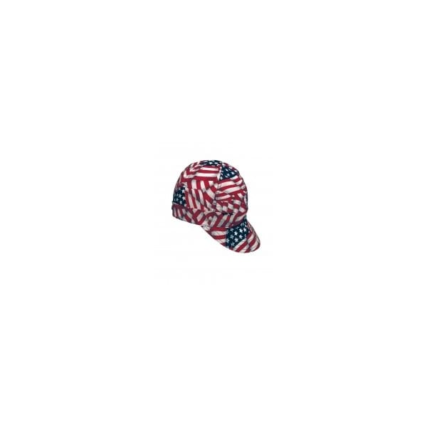 Mutual Industries Kromer Usa Flag Style Welder Cap, Cotton (3Pk) - M00336-00000-7375