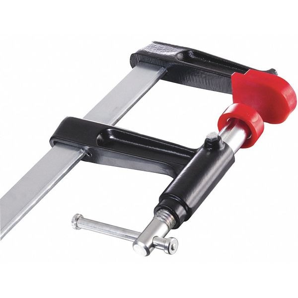 Bessey 12 in Bar Clamp, Steel Handle and 6 in Throat Depth - PZ6.012