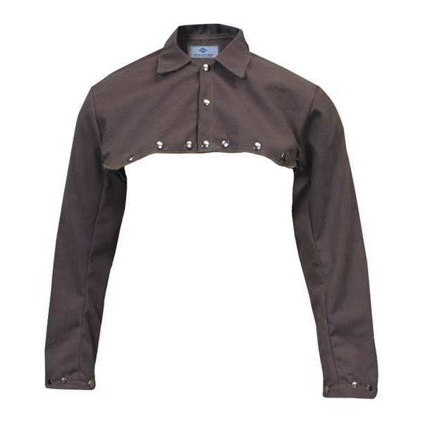 National Safety Apparel Welding Half Jacket, 2XL, 30", Brown - C75TW2X017-NR
