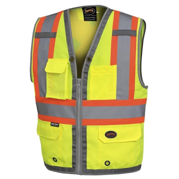 Pioneer Surveyor Mesh Back Vest, Green, Medium - V1010260U-M