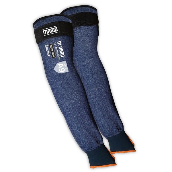 Magid MGARD AeroDex ADS 18 13Ga Extremely Lightweight Cut Resistant Sleeve W Thumb Slot, Cut Level A9 - ADS189STPR