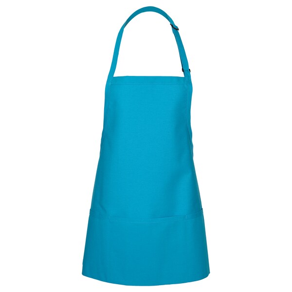 Fame (A Delta Plus Group Company) Bib Apron, 3-Pocket, F10XL, Turquoise - 83427