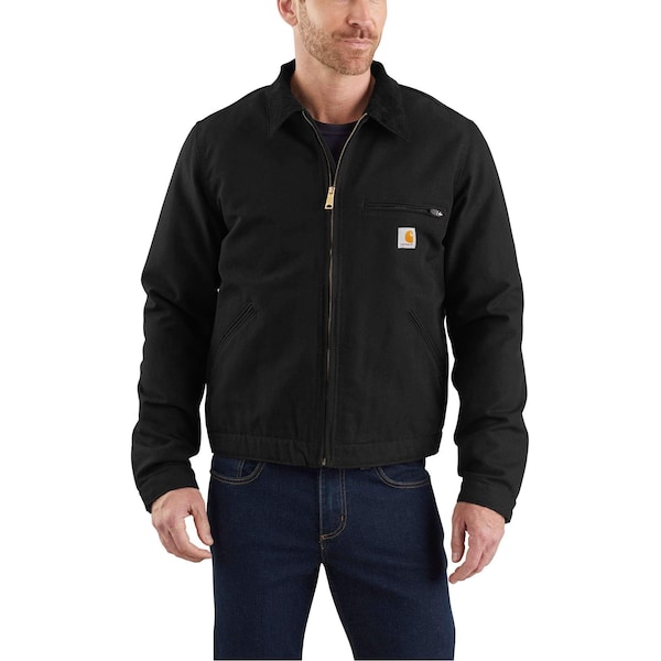 Carhartt Relaxed Fit Duck Blanket-Lined Detroit Jacket, Black, 3XL, REG - 103828-BLK3XLREG