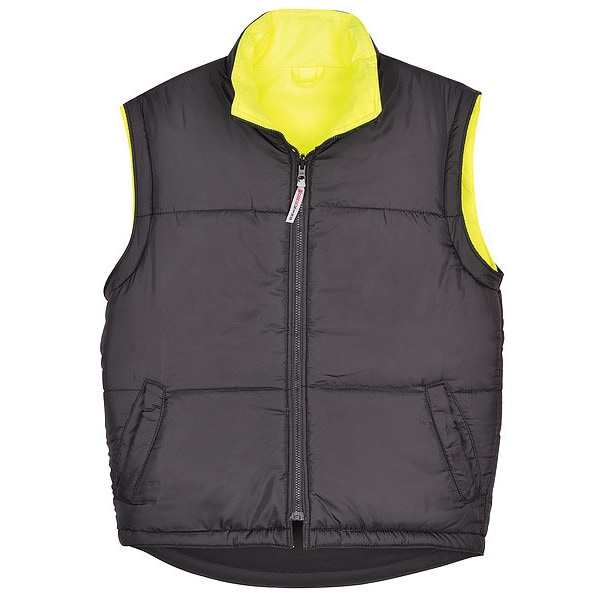 Tough Duck Hi-Vis 5-in-1 Safety Jacket, 300D Poly Oxford with PU Coating, Class 3 Type R, Fluorescent Green - S42631