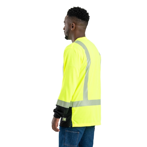 Berne Hi Vis Class 3 Color Block Long Sleeve T - HVK018