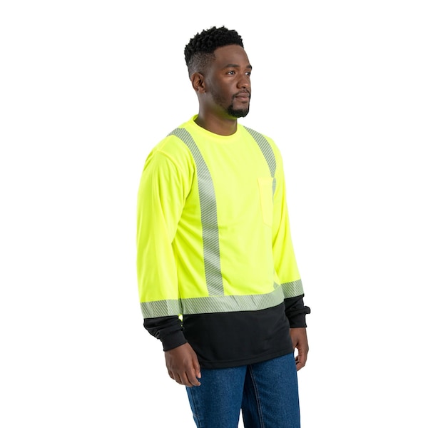 Berne Hi Vis Class 3 Color Block Long Sleeve T - HVK018