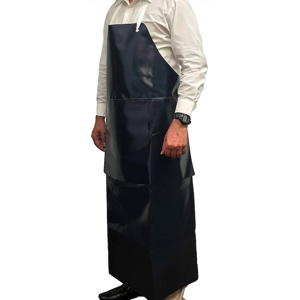 Kleen Chef Premium Heavy Duty PVC Leather Apron, Black - BLKC-HDS-PVC-AP1BK