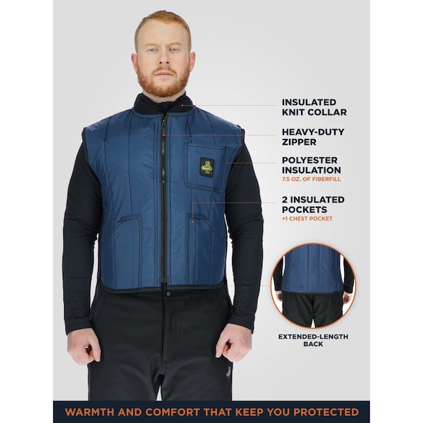 Refrigiwear Cooler Wear Vest Navy Sml - 0599RNAVSML