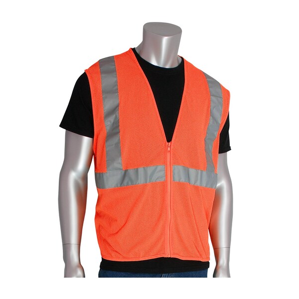 Pip Class 2, Economy Mesh Vest, Orange - 302-MVGZOR-M