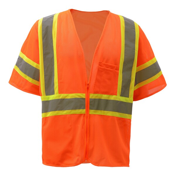 Gss Safety Standard Class 3 Two Tone Mesh Zipper - 2006-LG