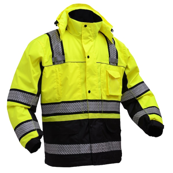 Gss Safety Standard Class 3 Two Tone Mesh Zipper - 2006-LG