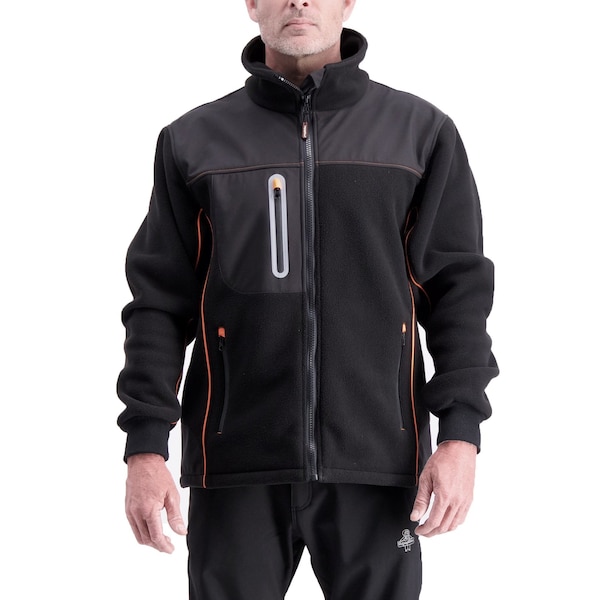 Refrigiwear Polarforce Hybrid Fleece Jacket Black 3XL - 9740RBLK3XL
