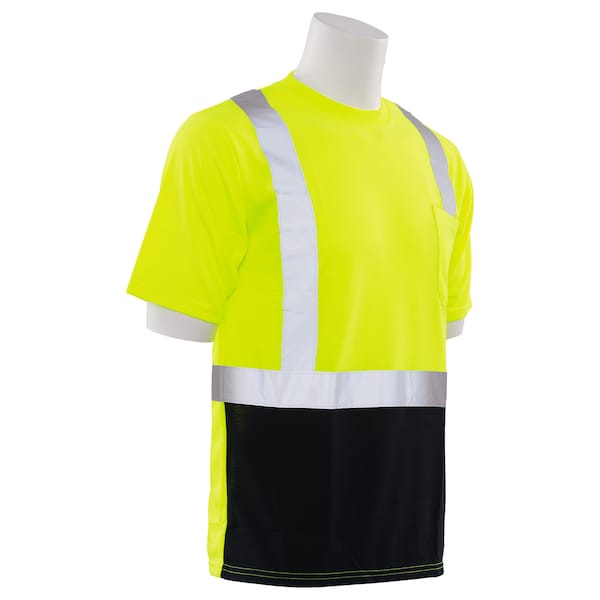 Deltaplus T-Shirt, Class 2, Hi-Viz, Lime/Black, 4XL - 63312