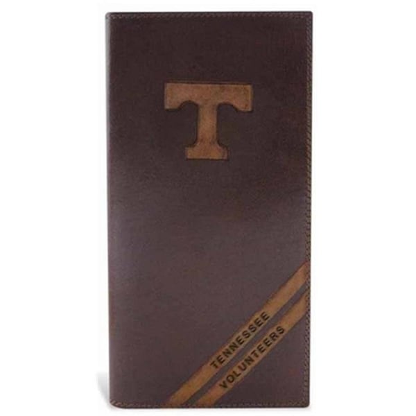 Zeppelinproducts ZeppelinProducts UTN-IWD4-BRW Tennessee Secretary Debossed Leather Wallet - UTN-IWD4-BRW