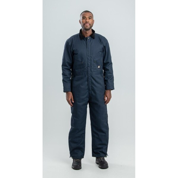Berne Heritage Twill Insulated Coverall, Navy - 2XL - I414NVT520