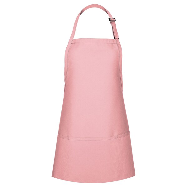 Fame (A Delta Plus Group Company) Bib Apron, 3-Pocket, F10, Pink - 81743