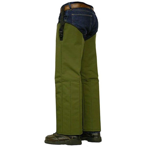 Crackshot Snake Chapz Olive Green-Nylon - Short Stky - R-3941