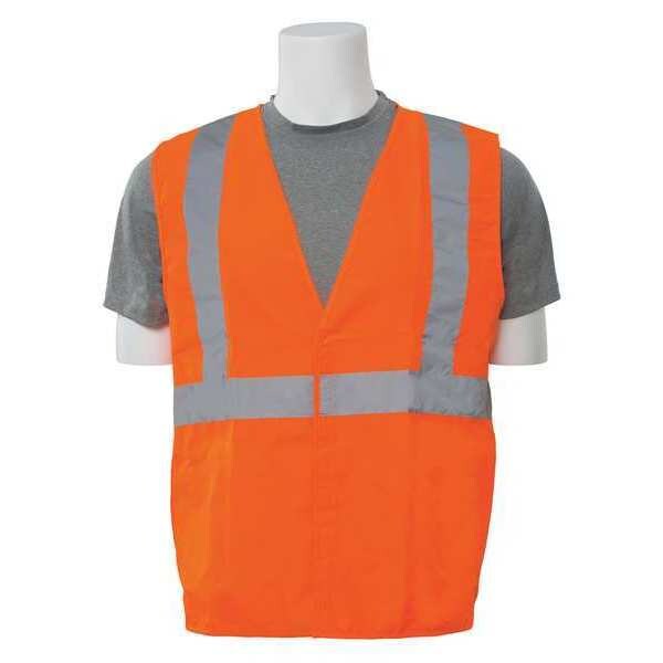 Deltaplus Safety Vest, Woven Oxford, HiViz, Orange, XL - 61012