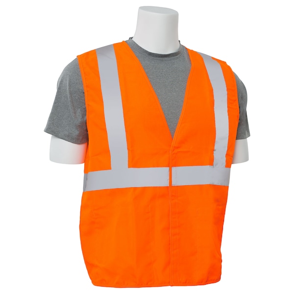 Deltaplus Safety Vest, Woven Oxford, HiViz, Orange, XL - 61012