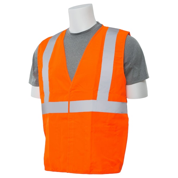 Deltaplus Safety Vest, Woven Oxford, HiViz, Orange, XL - 61012