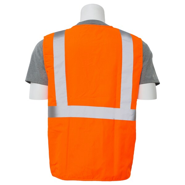 Deltaplus Safety Vest, Woven Oxford, HiViz, Orange, XL - 61012
