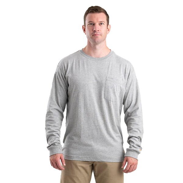 Berne T Shirt, 88% cotton 12% polyester jersey, Grey - BSM40